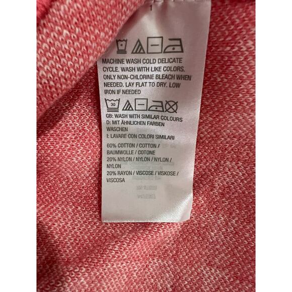 Isaac Mizrahi Live! Gingham Jacquard Sweater Tank CORAL NWOT SIZE XL - Picture 5 of 7